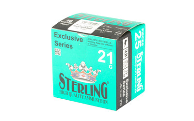 Sterling Exclusive Series 28 Gauge 2.75-Inch Shotgun Ammunition - 3/4 oz #8 Shots, Pack of 25