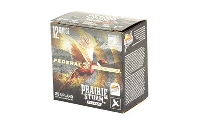 Federal Prairie Storm 12 Gauge #4 Lead Shotgun Shells, 1 1/4 oz, 25 Rounds