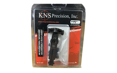 KNS Precision AK Adjustable Rear Peep Sight - Fully Adjustable for Windage and Elevation, Black