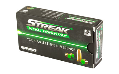 STREAK Ammunition 45 ACP 230-Grain Total Metal Coating Streak Target * Green Tracer Rounds, Pack of 50