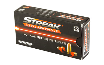 STREAK Ammunition 45 Auto 230 Grain Total Metal Coating - Red Tracer Rounds (50/Box, 1000/Case)