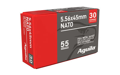 Aguila Ammunition 556 NATO 55-Grain Full Metal Jacket Rifle Ammo - 30 Rounds