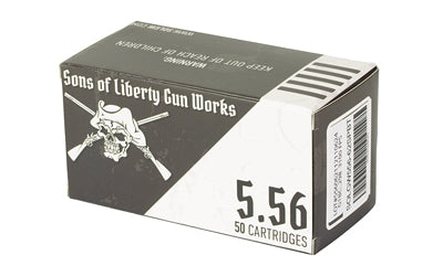 Sons of Liberty Gun Works SOLGW 556 NATO 62-Grain Soft Point Bullet - 50 Rounds Per Box