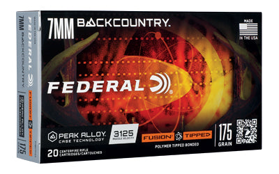 Federal Fusion 7mm Backcountry 175-Grain Polymer Tip Rifle Ammunition (20 Rounds per Box)