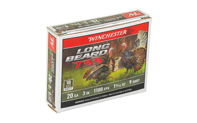 Winchester Ammunition Long Beard TSS 20 Gauge Shotshell - #9 Grain, 3 Inch, 5 Rounds Per Box