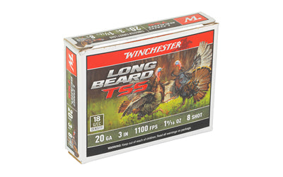 Winchester Ammunition Long Beard TSS 20 Gauge Shotshell * 3.0 Inch, #8 Shot, 5 Rounds Per Box