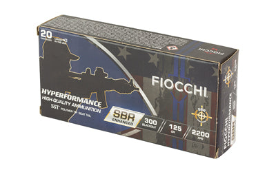 Fiocchi Ammunition Hyperformance SBR 300 Blackout 125-Grain SST * Ideal for Short-Barreled Rifles and Pistol Calibers