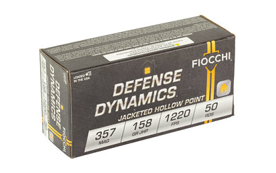 Fiocchi Ammunition Defense Dynamics .357 Magnum 158 Grain Hollow Point - 50 Rounds per Box