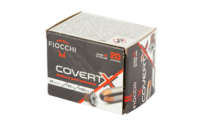 Fiocchi Ammunition Covert X 38 Special 125-Grain Hollow Point - Precision Self-Defense Ammo