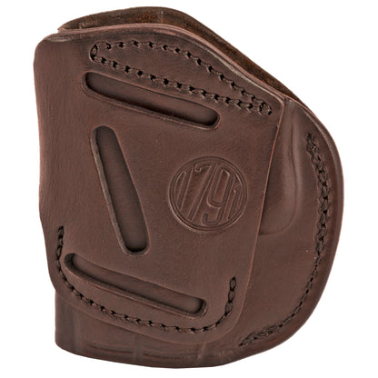 1791 Gunleather 4 Way IWB/OWB Belt Holster for Right-Hand Carry * Brown Leather