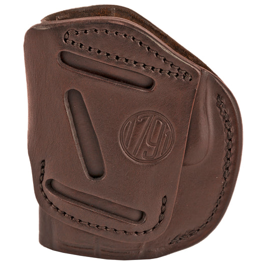 1791 Gunleather 4 Way IWB/OWB Belt Holster for Right-Hand Carry * Brown Leather