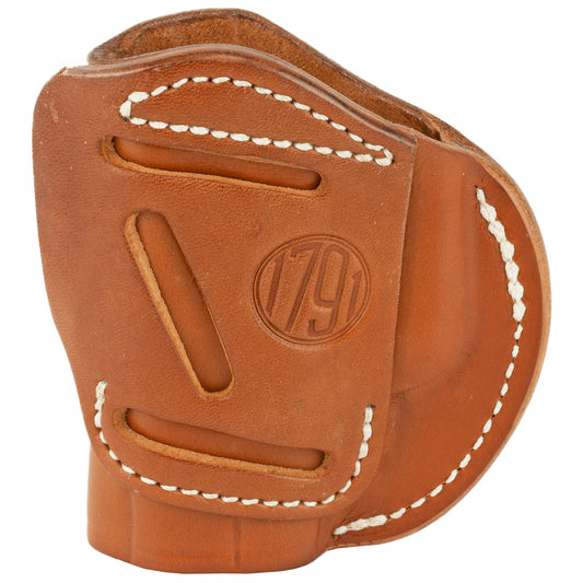 1791 Gunleather 4 Way Holster Brown for Right Hand * Versatile Concealed Carry and Open Carry Leather Belt Holster