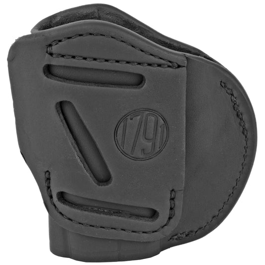 1791 Gunleather 4 Way Holster * Right Hand Black Leather Belt Holster for Versatile Carry