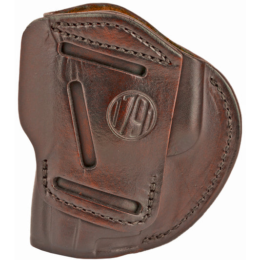 1791 Gunleather 4 Way Holster * Brown Leather Belt Holster for Right-Hand Carry, Model 4WH-5-SBR-R