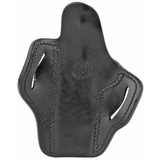 1791 Gunleather BH1 Right Hand Black Leather Belt Holster for Concealed Carry