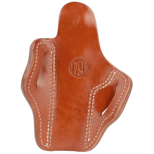 1791 Gunleather BH1 OWB Holster - Classic Brown Leather Belt Holster for Right Hand
