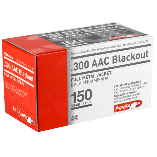 Aguila Ammunition 300 Blackout 150 Grain FMJ Rifle Rounds * Pack of 50