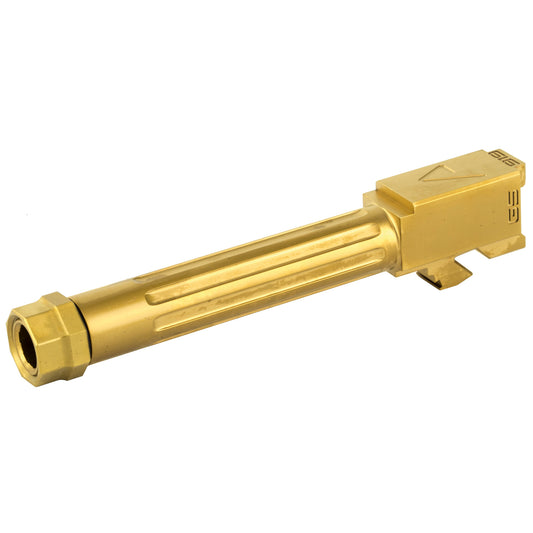 Agency Arms Mid Line Threaded & Fluted 9mm Barrel for Glock G19 G5 * Gold Finish