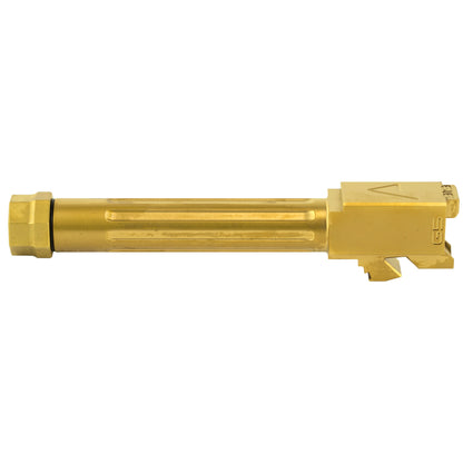 Agency Arms Mid Line Threaded & Fluted 9mm Barrel for Glock G19 G5 * Gold Finish