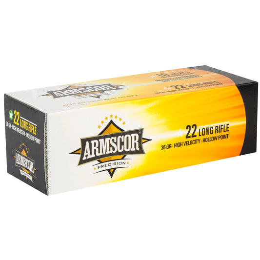 Armscor 22LR Hollow Point Ammunition * 36 Grain, 50 Rounds per Box, 5000 Rounds per Case