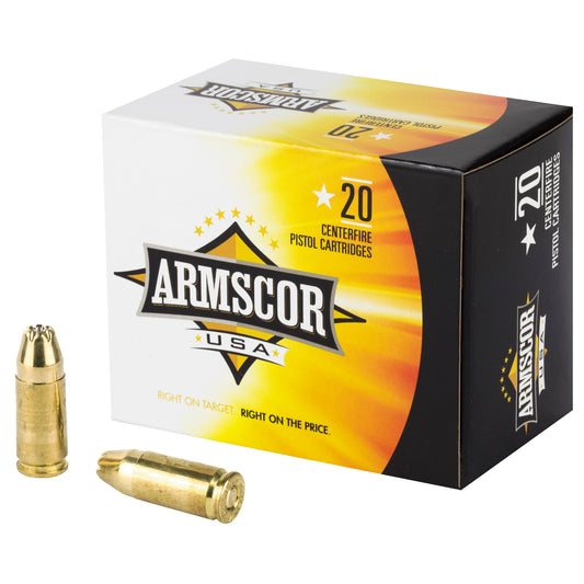 Armscor 9mm 124 Grain Hollow Point Ammunition * Reliable Self-Defense and Target Shooting Ammo