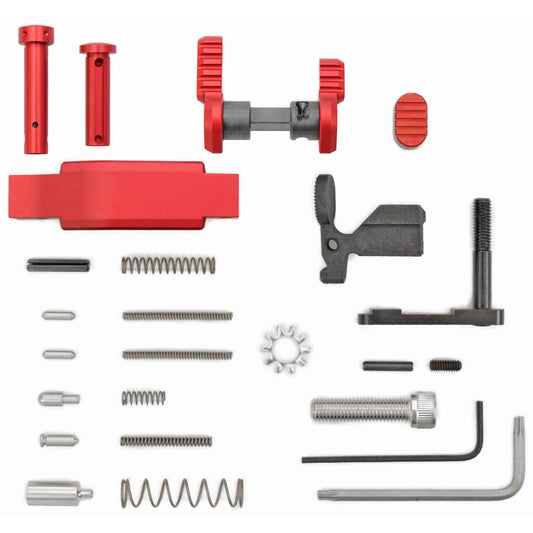 Armaspec ARM252-RED SPR Lower Parts Kit * Red for AR-15 and M4 Platforms