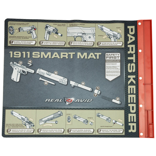Real Avid 1911 Smart Mat * Padded Gun Cleaning Mat with Parts Tray for 1911 Pistols