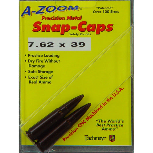 A-Zoom AZ12234 7.62x39 Aluminum Snap Caps * Safe Firearm Training & Function Testing