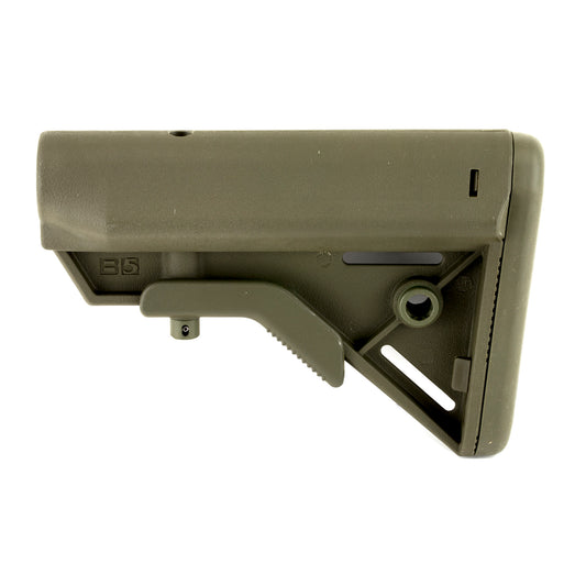 B5 Systems BRAVO Stock Mil-Spec Olive Drab Green * Compact, Strong, Lightweight AR-15 Buttstock
