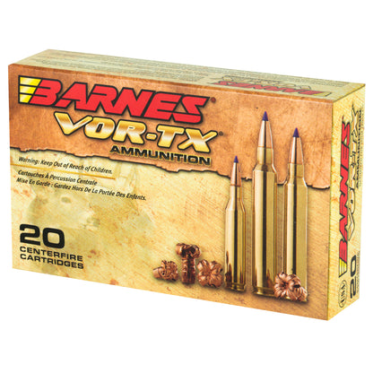Barnes VOR-TX 25-06 Remington Tipped Triple Shock X 100 Grain Ammunition (20 Rounds)
