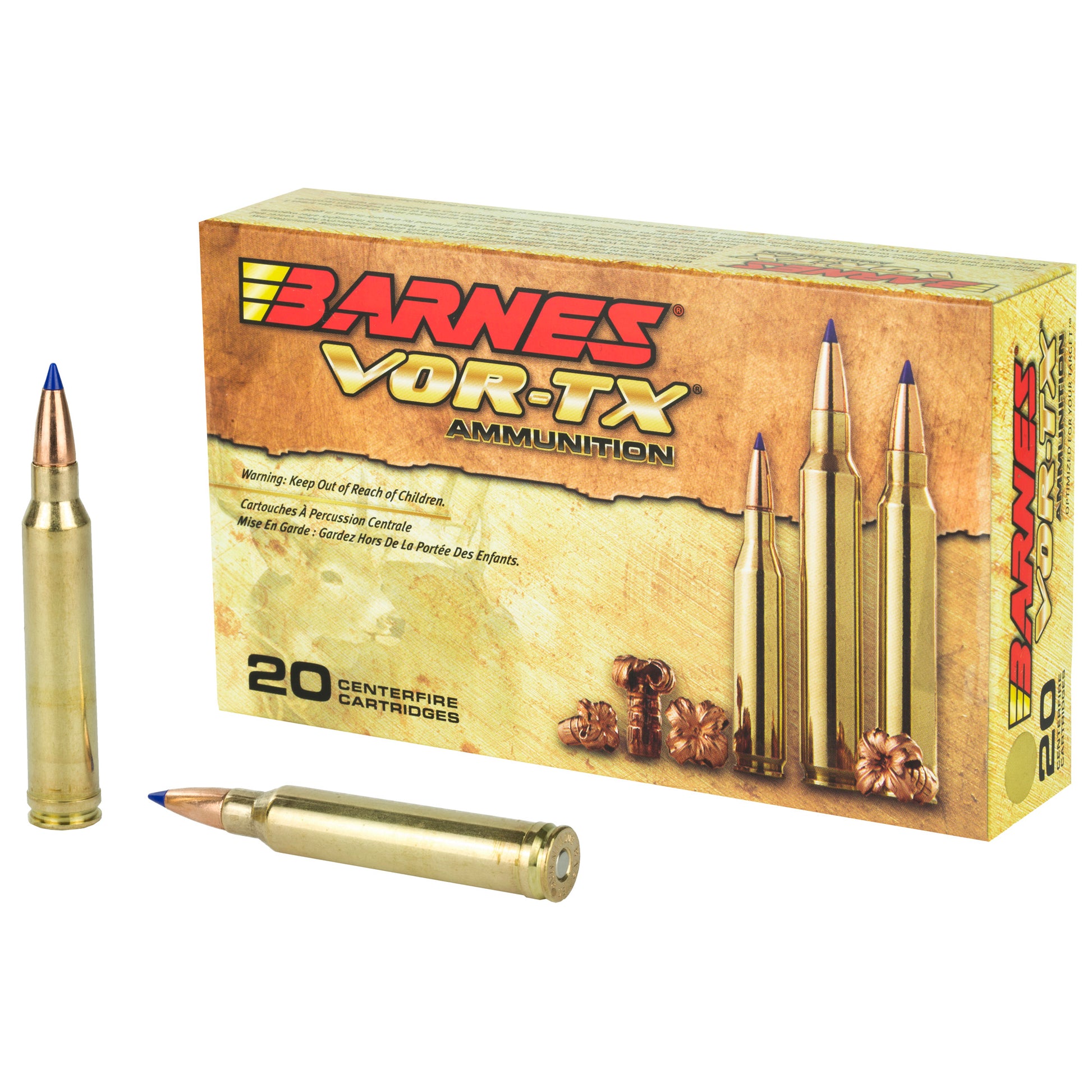 Barnes VOR-TX 300 Winchester Magnum 165-Grain Tipped Triple Shock X Ammunition (20 Rounds)