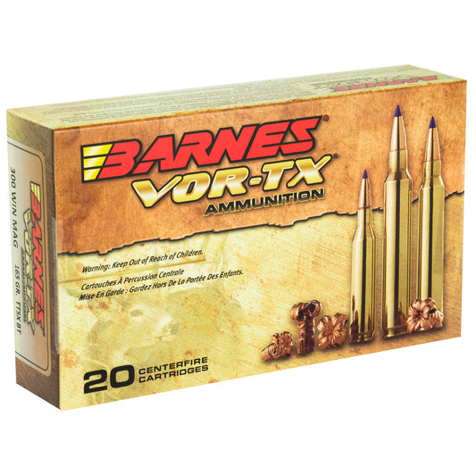 Barnes VOR-TX 300 Winchester Magnum 165-Grain Tipped Triple Shock X Ammunition (20 Rounds)
