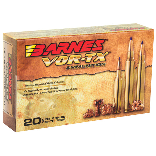 Barnes VOR-TX 300 Winchester Magnum 180-Grain Tipped Triple Shock X Ammunition