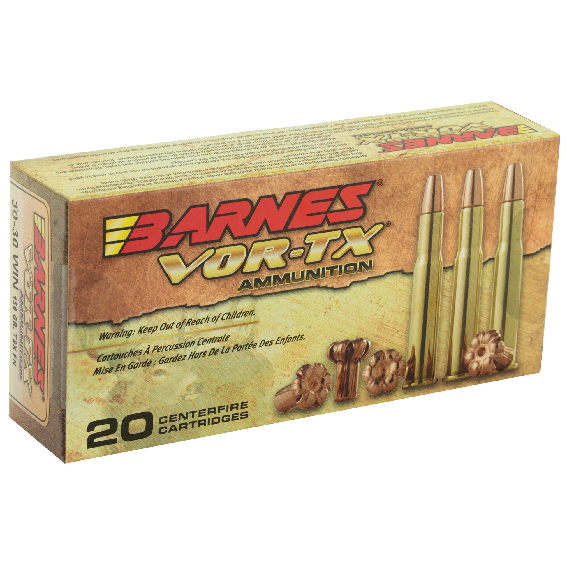 Barnes VOR-TX 30-30 Winchester 150 Grain TSX FN Ammunition * Precision Hunting Round