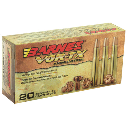 Barnes VOR-TX 30-30 Winchester 150 Grain TSX FN Ammunition * Precision Hunting Round