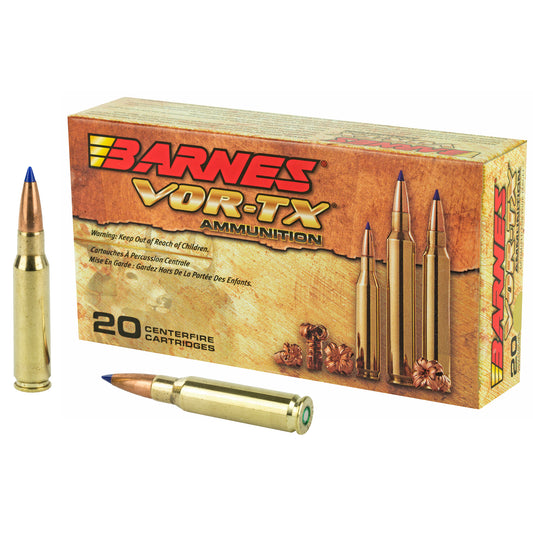Barnes VOR-TX Tipped Triple Shock X .308 Winchester 168 Grain Ammunition - Pack of 20