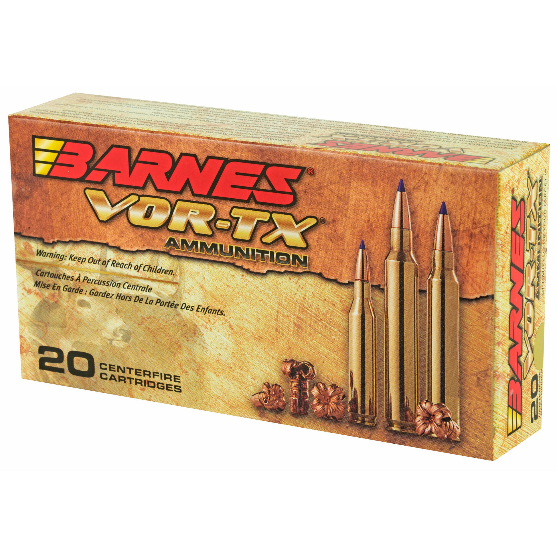 Barnes VOR-TX Tipped Triple Shock X .308 Winchester 168 Grain Ammunition - Pack of 20
