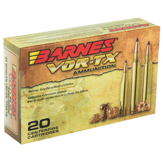 Barnes VOR-TX 35 Whelen Tipped Triple Shock X 180-Grain Ammunition (20 Rounds)