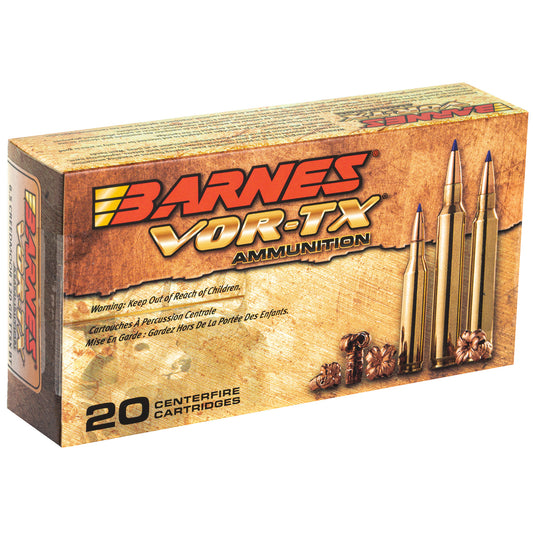 Barnes VOR-TX 6.5 Creedmoor Tipped Triple Shock X 120-Grain Ammunition * Precision Hunting Load