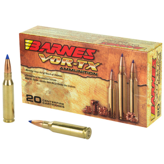 Barnes VOR-TX 7mm-08 Remington Tipped Triple Shock X Ammunition, 120 Grain - 20 Rounds