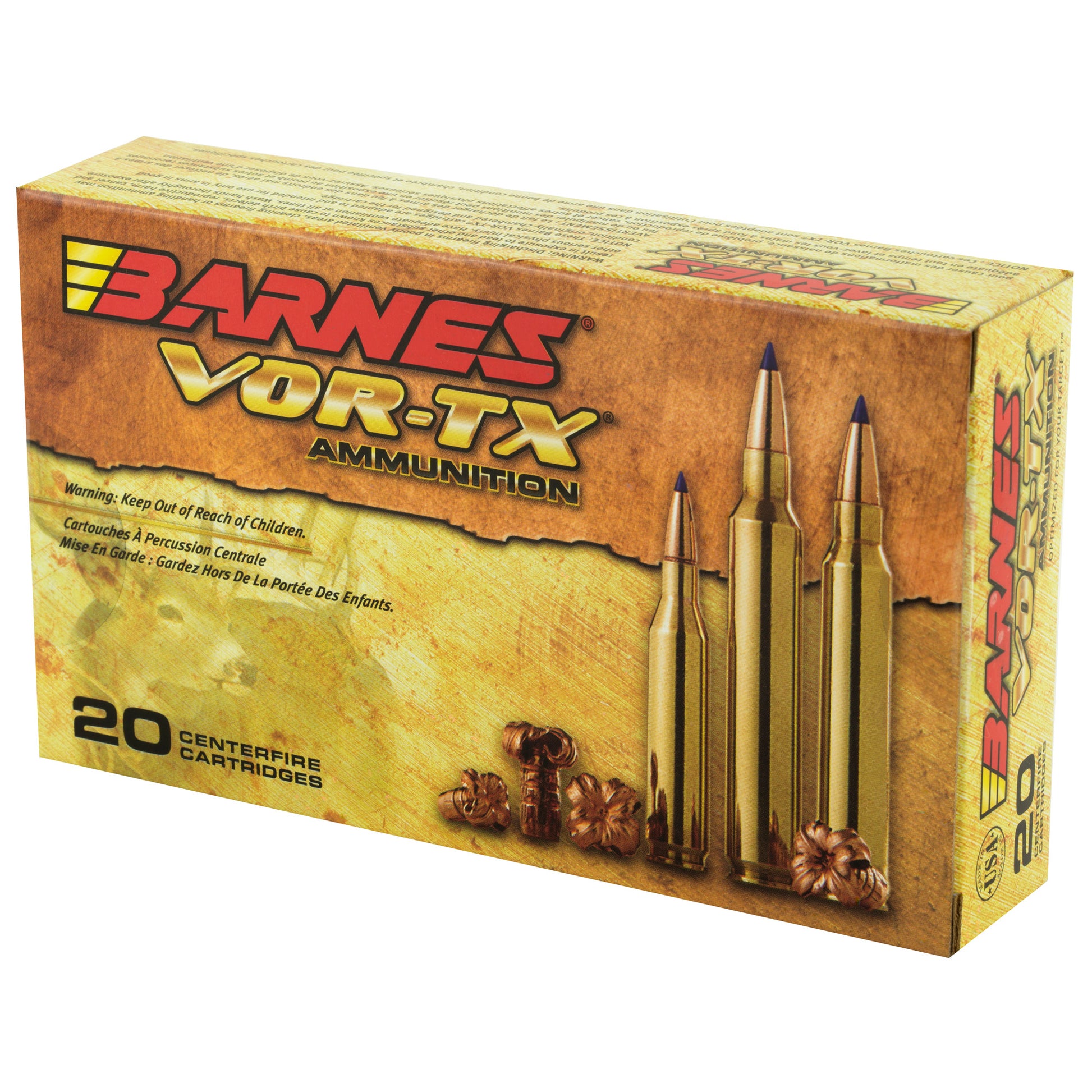 Barnes VOR-TX 7mm Remington 140 Grain Tipped Triple Shock X Ammunition - 20 Rounds