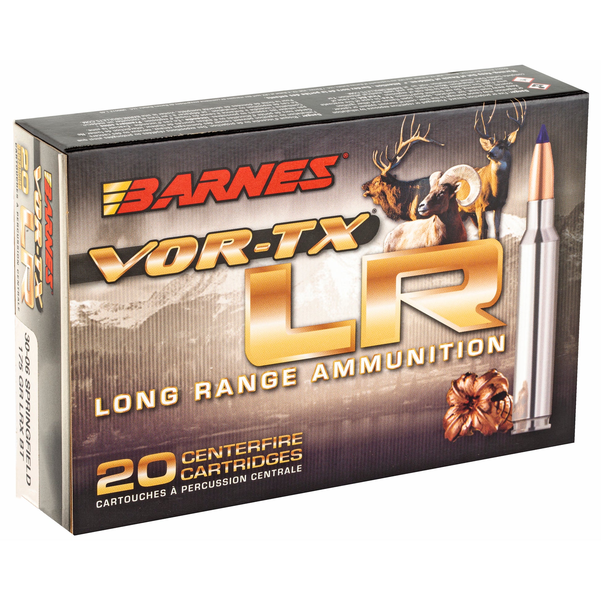 Barnes VOR-TX Long Range 30-06 Springfield 175-Grain Rifle Ammunition (20 Rounds per Box)