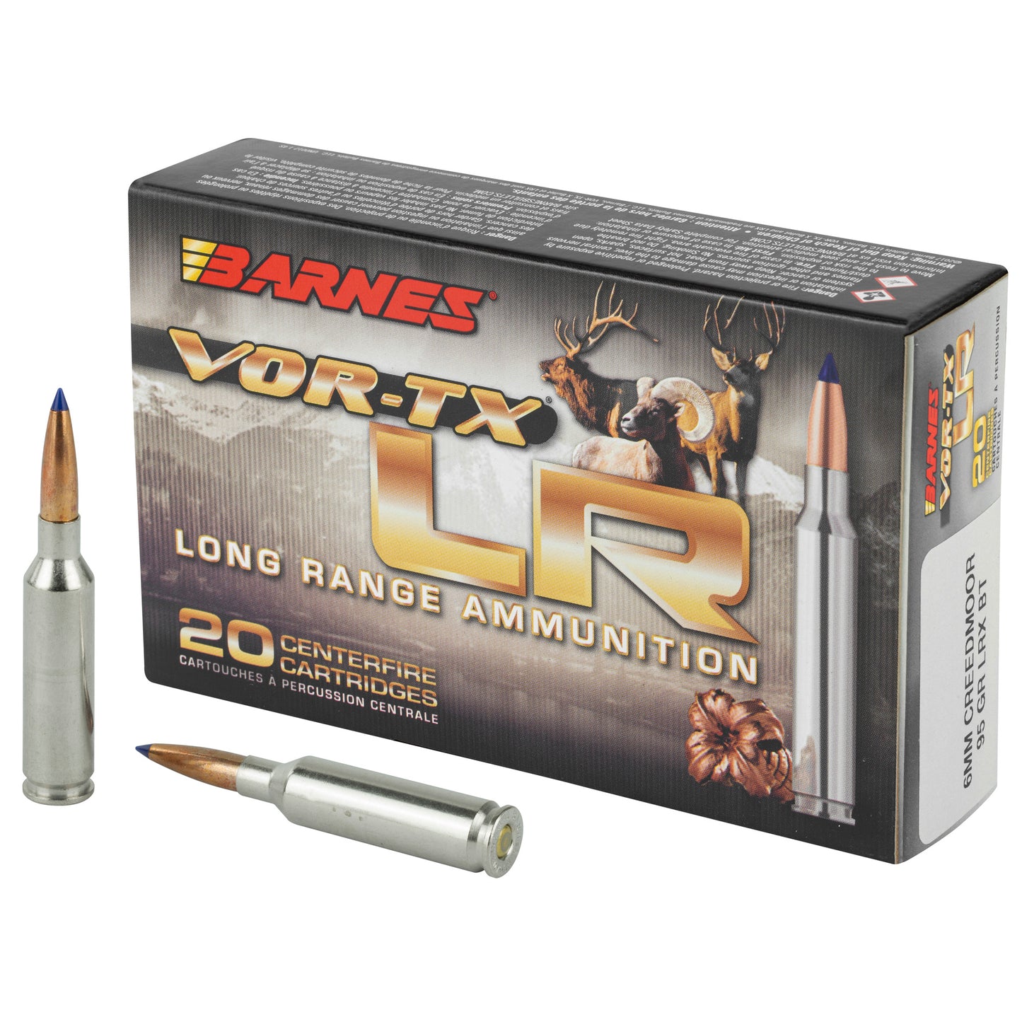 Barnes VOR-TX Long Range 6mm Creedmoor 95 Grain LRX Ammunition - Precision Hunting Load