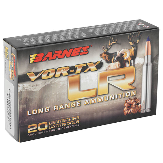 Barnes VOR-TX Long Range 6mm Creedmoor 95 Grain LRX Ammunition - Precision Hunting Load