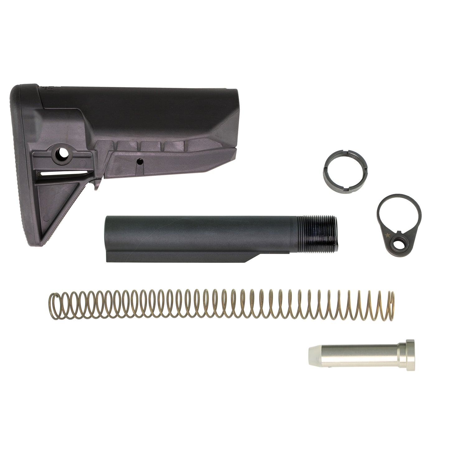 Bravo Company BCMGUNFIGHTER Stock Assembly Mod 0 SOPMOD - Lightweight Polymer Tactical Stock in Black