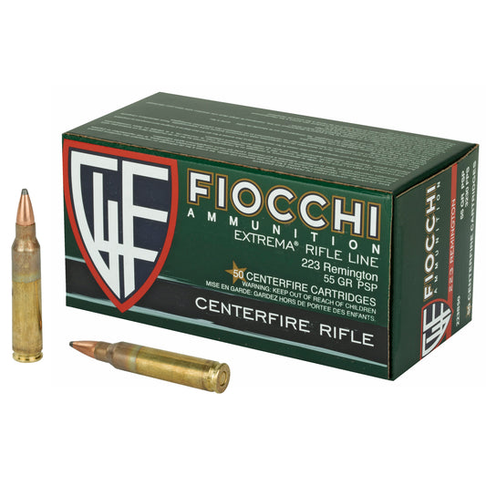 Fiocchi Ammunition 223 Remington 55 Grain Pointed Soft Point * Reliable Hunting and Target Ammo