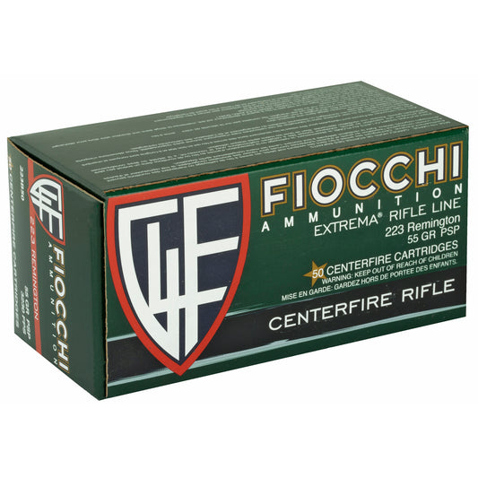 Fiocchi Ammunition 223 Remington 55 Grain Pointed Soft Point * Reliable Hunting and Target Ammo