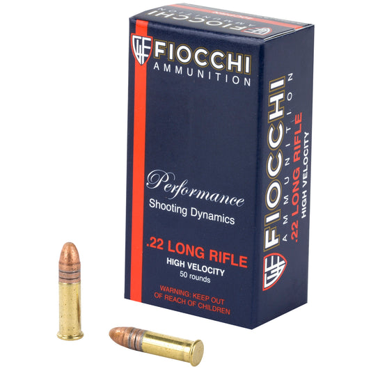 Fiocchi Ammunition 22LR 40-Grain Copper Plated Round Nose Rimfire Ammo