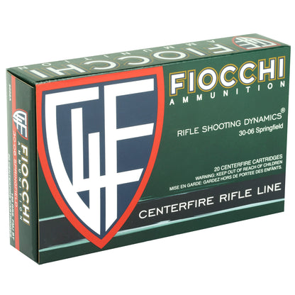 Fiocchi Ammunition 30-06 Springfield 150 Grain FMJ Boat Tail - Reliable Rifle Ammo