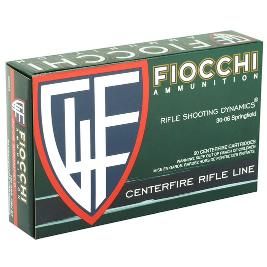Fiocchi Ammunition 30-06 Springfield 150 Grain FMJ Boat Tail - Reliable Rifle Ammo